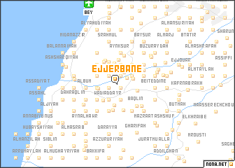 map of Ej Jerbâné