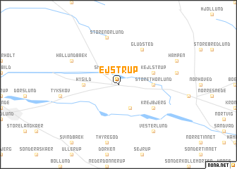 map of Ejstrup