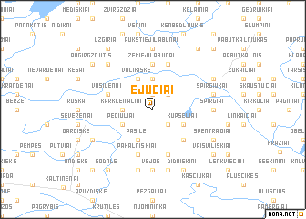 map of Ejučiai