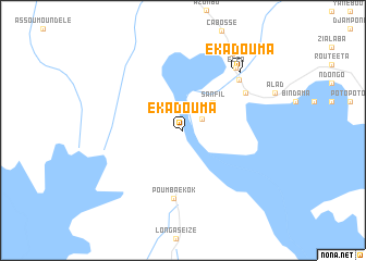 map of Ekadouma