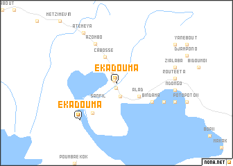 map of Ekadouma