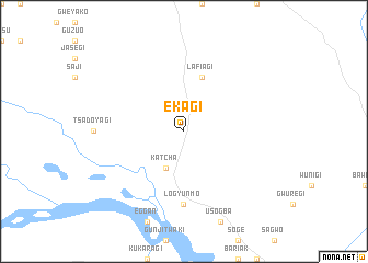 map of Ekagi