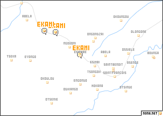 map of Ekami
