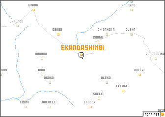 map of Ekandashimbi