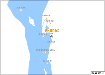 map of Ekanda