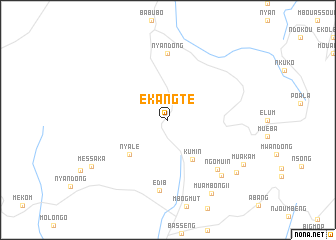 map of Ekangte