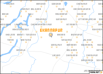 map of Ekānnapur