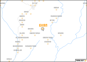 map of Ekan