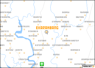 map of Ekara Mbang