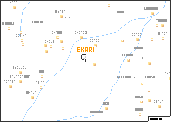 map of Ekari