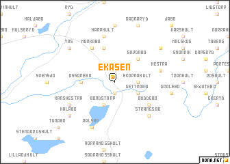 map of Ekåsen