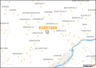 map of Ekastown