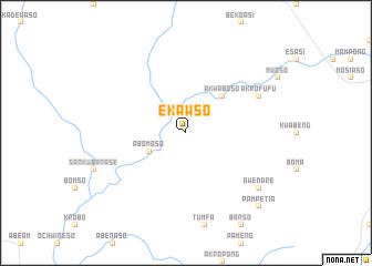 map of Ekawso