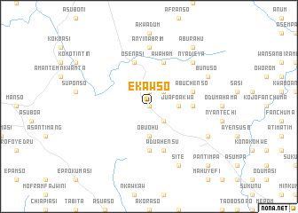 map of Ekawso