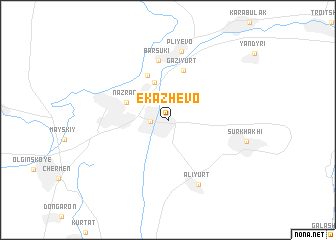 map of Ekazhevo