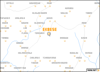 map of Ekbésé