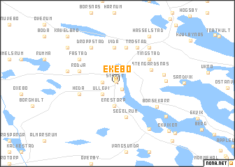 map of Ekebo