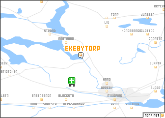map of Ekebytorp