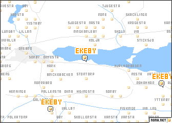 map of Ekeby