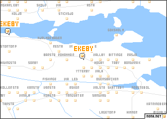 map of Ekeby