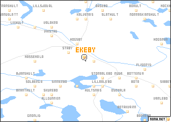 map of Ekeby