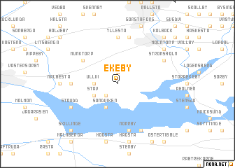 map of Ekeby