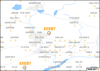 map of Ekeby