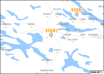 map of Ekeby