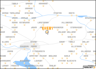 map of Ekeby