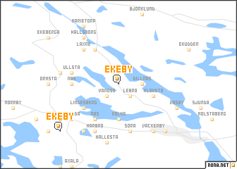 map of Ekeby