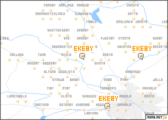 map of Ekeby