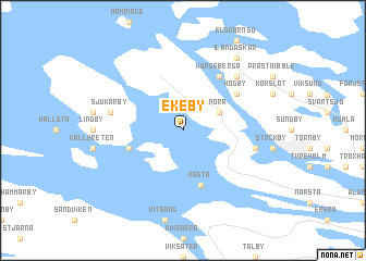 map of Ekeby