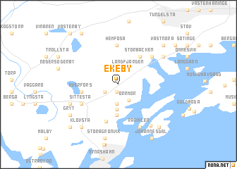 map of Ekeby