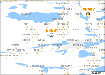 map of Ekeby