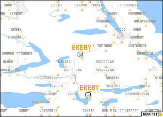 map of Ekeby