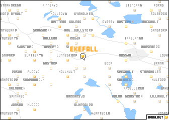 map of Ekefall