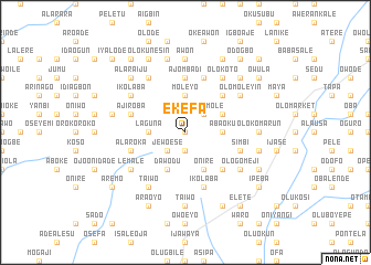 map of Ekefa