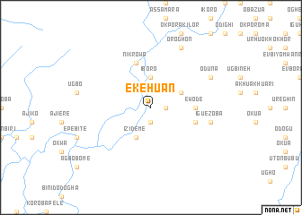 map of Ekehuan