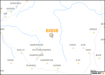 map of Ekeke