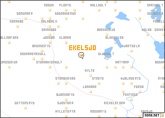 map of Ekelsjö