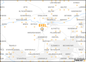 map of Ekel