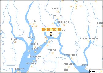 map of Ekemakiri