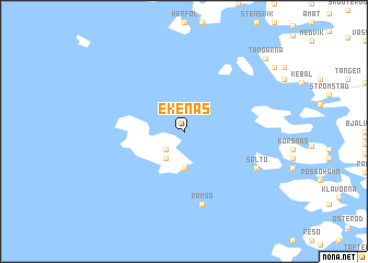 map of Ekenäs