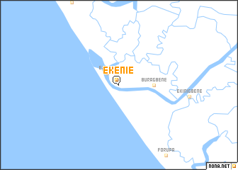 map of Ekenie