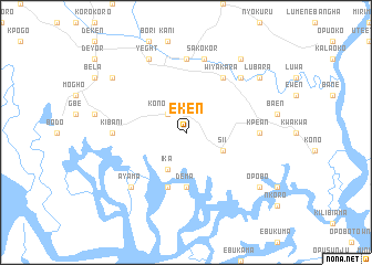map of Eken