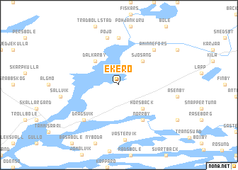 map of Ekerö