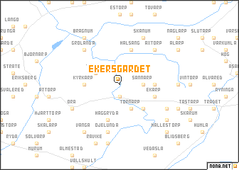 map of Ekersgärdet