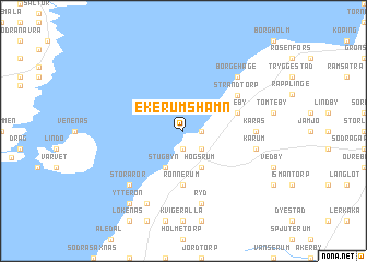 map of Ekerumshamn