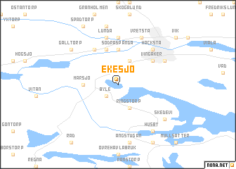 map of Ekesjö