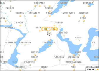 map of Ekestad